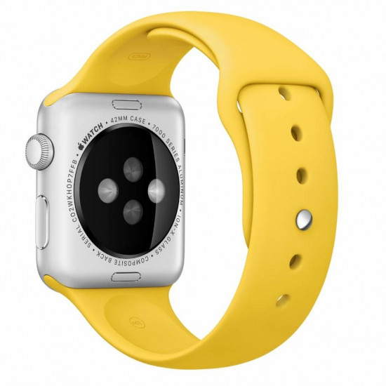 Силиконовый спортивный ремешок STR Sport Band для Apple Watch 38/40/41 mm (M/L) - Yellow