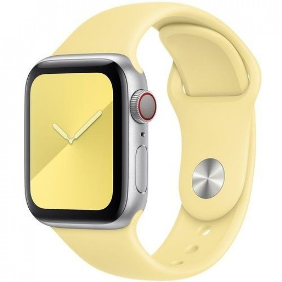 Силіконовий спортивний ремінець STR Sport Band для Apple Watch 42/44/45 mm (M/L) - Lemon Yellow