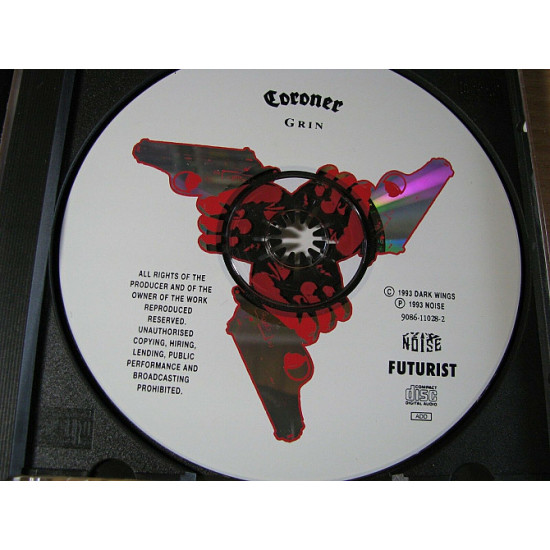 CORONER - Grin (1993 Futurist 1st press, USA)