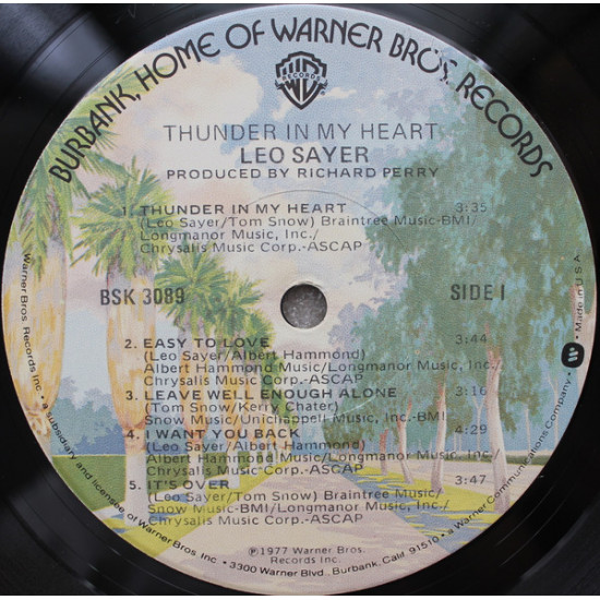 Leo Sayer ‎ – Thunder In My Heart