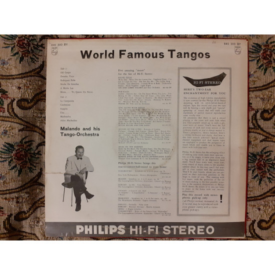 Виниловая пластинка LP Malando And His Tango-Orchestra – World Famous Tangos