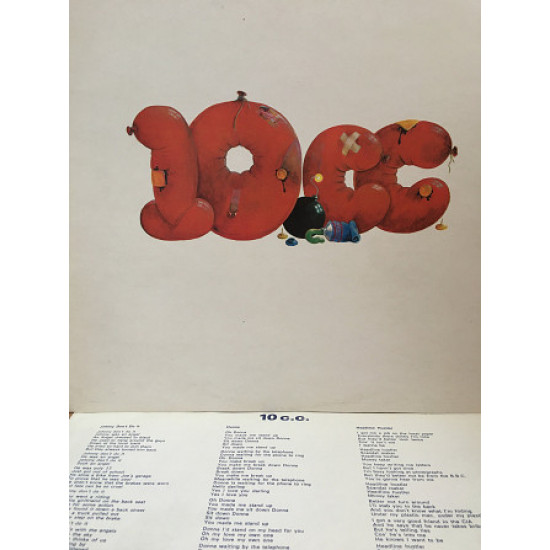 10сс ‎– 10cc*1973*UK Records ‎– UKAL 1005 *UK 1 PRESS*ncludes a lyric inser