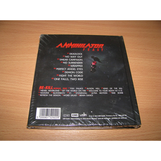 ANNIHILATOR - Feast (2013 UDR 2CD DIGIBOOK, 1st press)