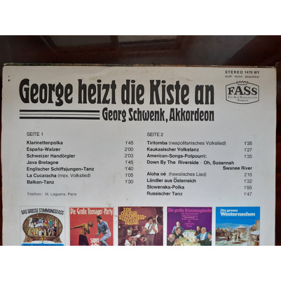 Виниловая пластинка LP Georg Schwenk – George Heizt Die Kiste An