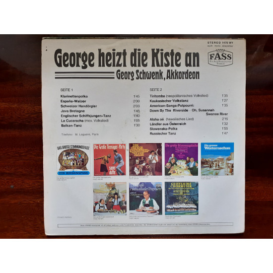 Виниловая пластинка LP Georg Schwenk – George Heizt Die Kiste An