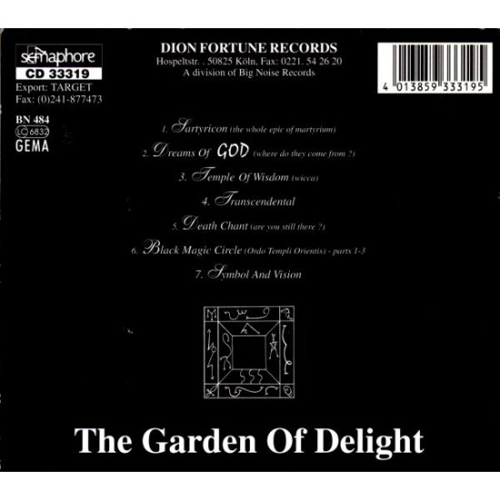 The Garden Of Delight ‎ – Symbol And Vision