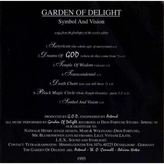 The Garden Of Delight ‎ – Symbol And Vision