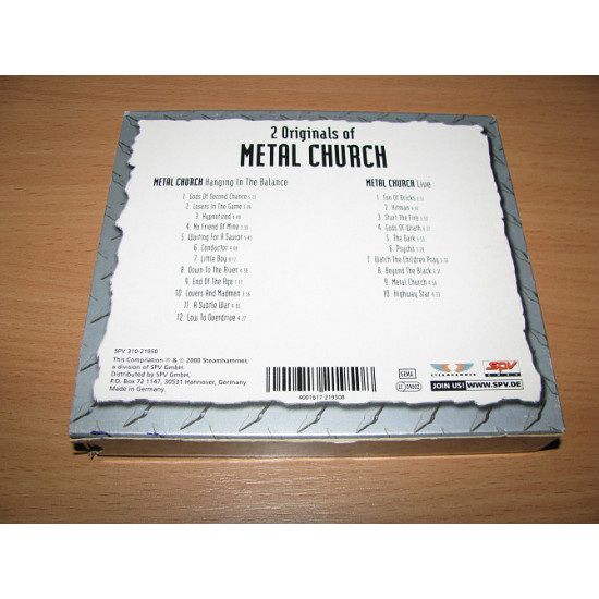 METAL CHURCH - Hanging In The Balance/Live (2000 Steamhammer 2CD+SLIP)