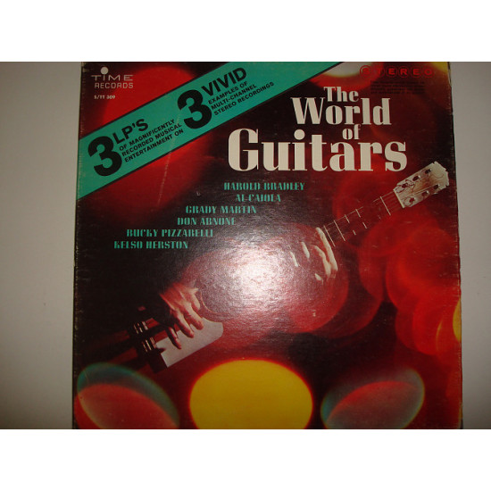 VARIOUS-The world of guitars USA 3LP Box Set Jazz Easy Listening