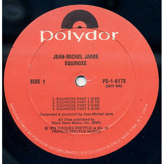 Jean Michel Jarre 1978 Equinoxe USA