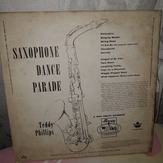 SAXOPHONE DANCE PARADE TEDDY PHILLIPS LP