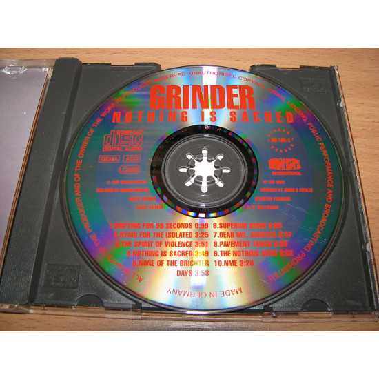 GRINDER - Nothing Is Sacred (1991 Noise 1st press, Germany)