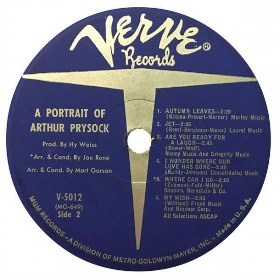 Arthur Prysock - A Portrait Of Arthur Prysock