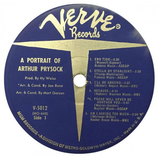 Arthur Prysock - A Portrait Of Arthur Prysock