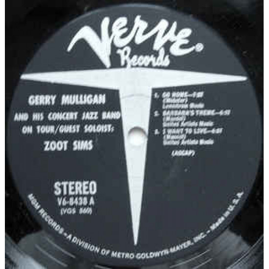 Gerry Mulligan And The Concert Jazz Band Guest Soloist: Zoot Sims - Gerry Mulligan And The Concert J