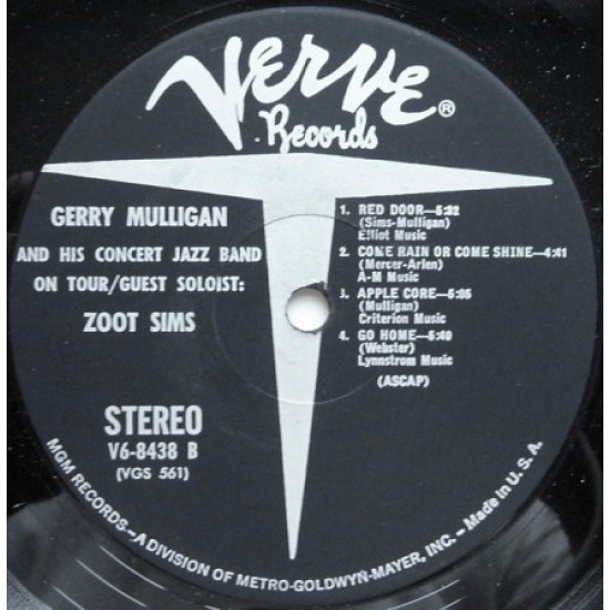 Gerry Mulligan And The Concert Jazz Band Guest Soloist: Zoot Sims - Gerry Mulligan And The Concert J