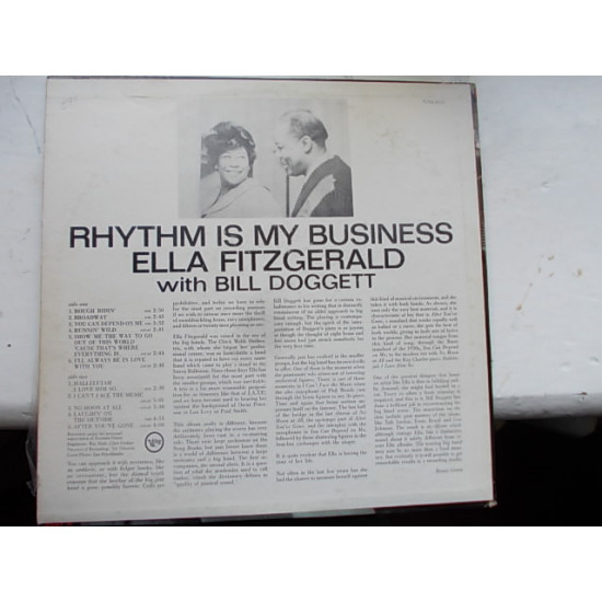 ELLA FITZGERALD - Rhythm is my business USA