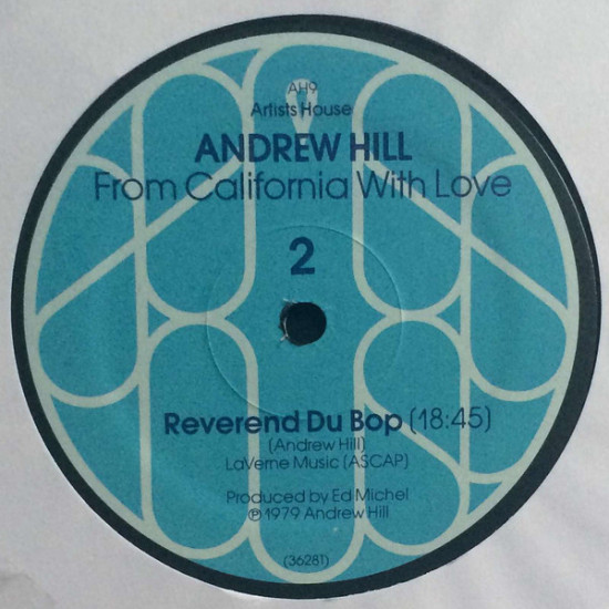 Andrew Hill - From California With Love (LP, Album, Gat)