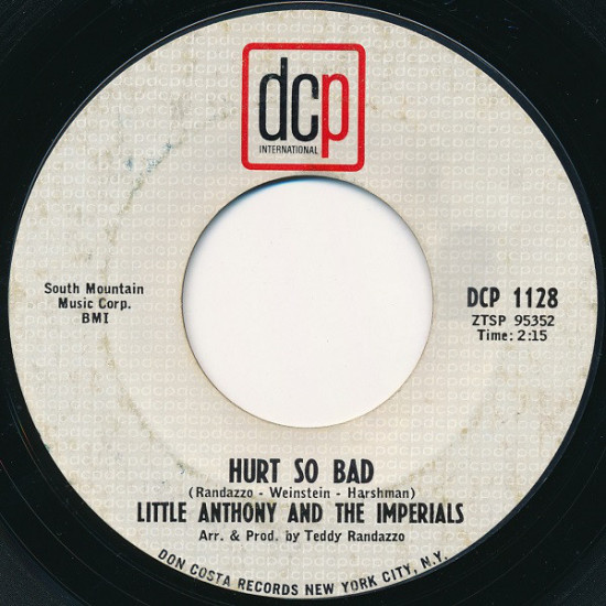 Little Anthony And The Imperials ‎– Hurt So Bad