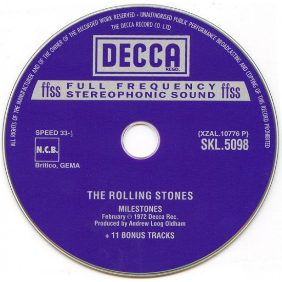 The Rolling Stones- MILESTONES