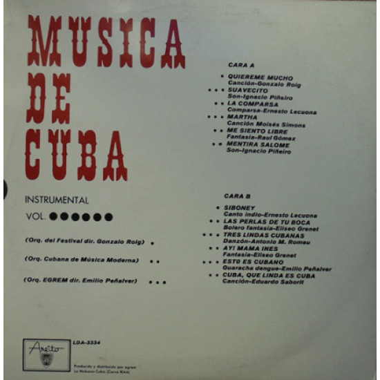 Musica De Cuba Instrumental Vol.6