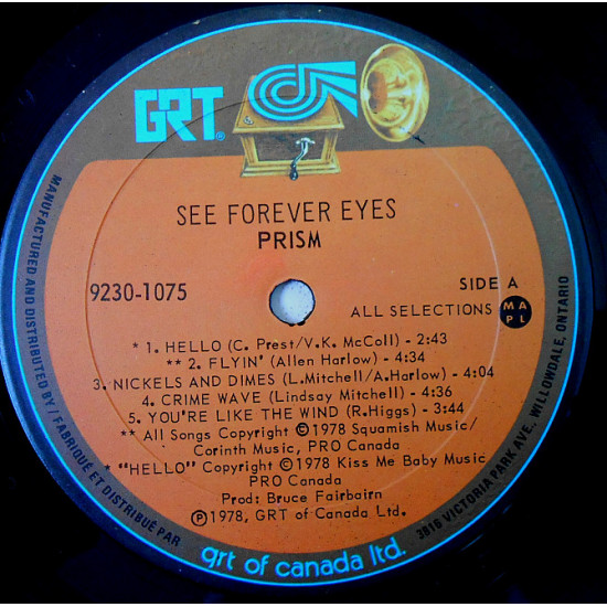 Prism (7) ‎ – See Forever Eyes