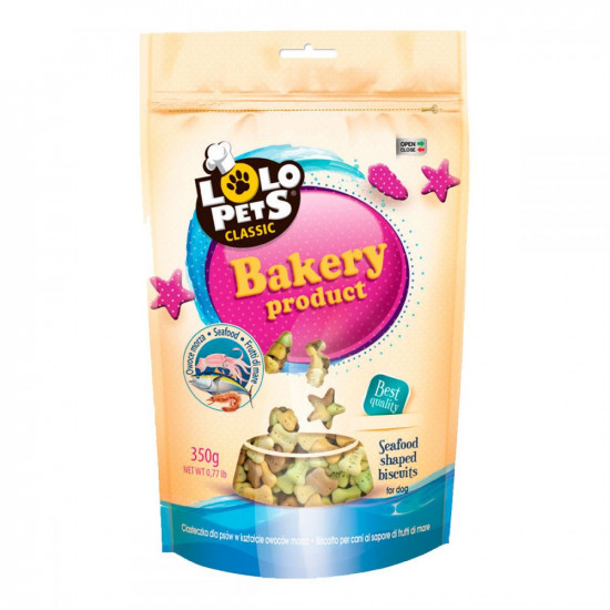 Lolo Pets Classic Bakery бісквіти для собак з морепродуктами